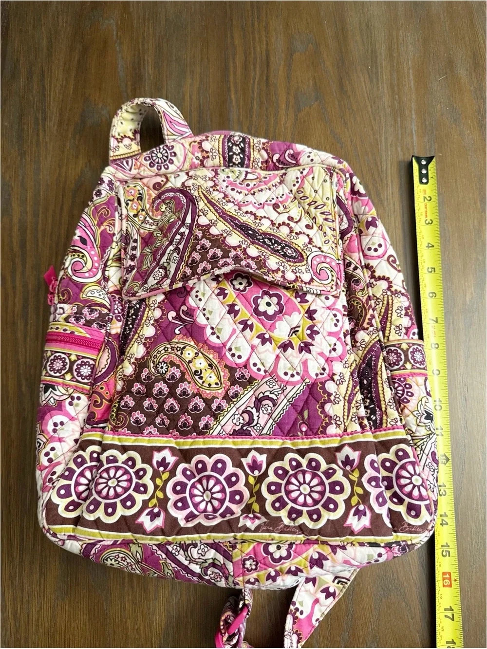 Vera Bradley Quilted Backpack — Very Berry Paisley | Retired Pattern - Picture 10 of 11
